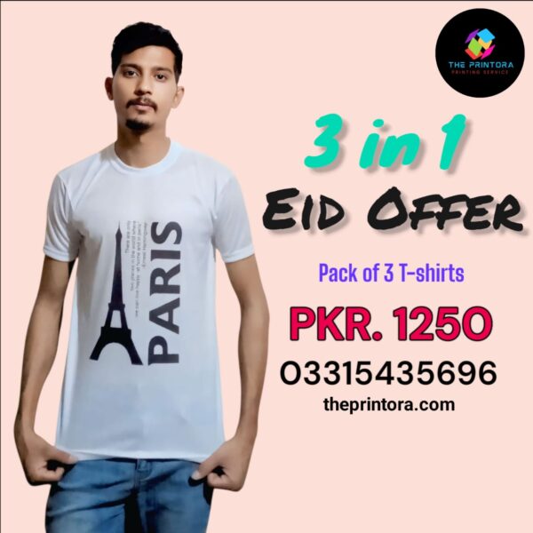 3 in 1 Eid Offer (Pack of 3 t-shirt) - Image 3