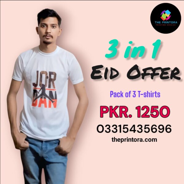 3 in 1 Eid Offer (Pack of 3 t-shirt) - Image 4
